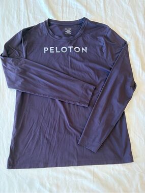 Peloton Men’s Long Sleeve Athletic Shirt - Deep Plum